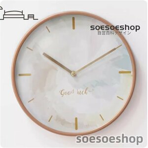 壁掛け 時計 静音 30cm ガラス 木製 透明 ウッド インテリア 人気の贈り物 掛け時計 北欧 おしゃれ