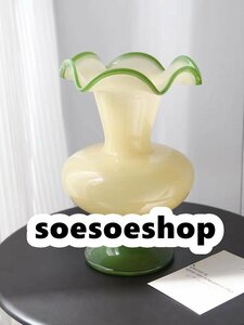 特選★ 極美品 瑠璃花瓶 花器 装飾品 工品 室内