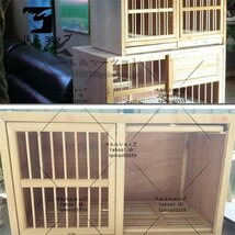 小動物の家 バードゲージ 快適で丈夫な鳩ケージ 松のオウムの檻 鳥かごペット用品 鳥籠 バードキャリアガーデニングの装飾_画像2