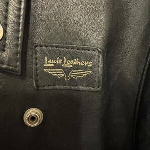 1円スタート ルイスレザー サイクロン タイトフィット ライダースジャケット ブラック Lewis Leathers 40 カスタム カウレザー 牛革の画像5