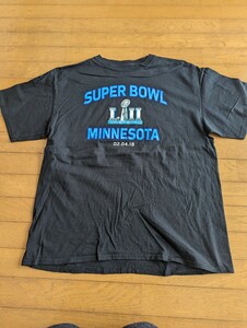 US輸入古着 プリント Tシャツ XL ブラック　SUPER BOWL2002 ビンテージ輸入古着