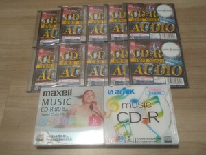 (送料230円)(新品未開封)(合計20枚)CD-R 80min for Audio 音楽用 録音用 maxell マクセル RiTEK ライテック 高音質 高品質★記録媒体