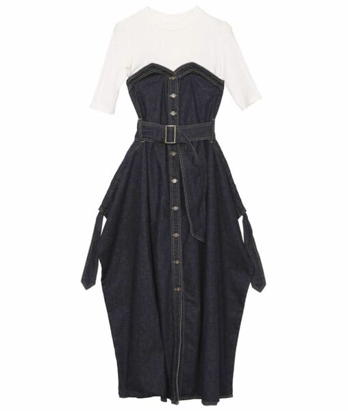 AMERI DENIM UNIFY DRESS デニムワンピース アメリヴィンテージ