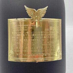 【未開栓】ANGEL CHAMPAGNE BRUT エンジェル ブリュット シャンパン ブラックボトル ゴールドラベル 5ｔｈ ANNIVERSARY (HA034)の画像6