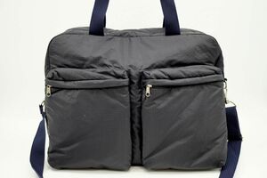 1円〜 バーバリー 2way ラージ ボストン ショルダー ハンドバッグ トート Unisex メンズ ナイロン 紺 ネイビー Burberry 8296h