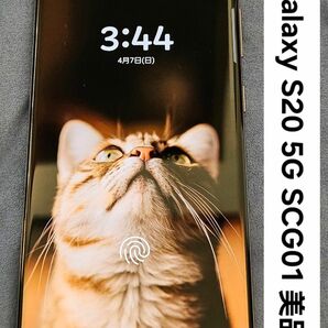Galaxy S20 5G SCG01 AU版 美品 ロック解除済み ネットワーク利用制限◯ コスミックグレー