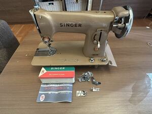  singer sewing machine antique antique sewing machine handicraft 191U retro Showa Retro stepping sewing machine operation verification ending accessory attaching 