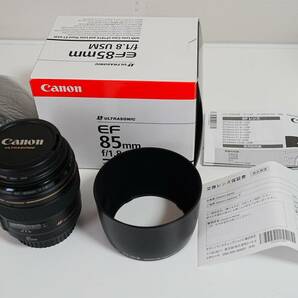 ★美品★キヤノン Canon EF85mm F1.8 USM フルサイズ対応 元箱付の画像5