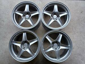 No.1640【ブリヂストン☆Prodrive GC-05A 18インチアルミホイール】18×9 PCD114.3 5穴 OFF20 BS☆プロドライブ GT-R等 