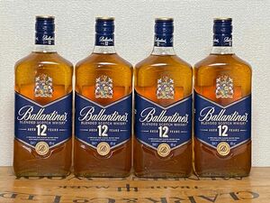 バランタイン Ballantines12年4本セット