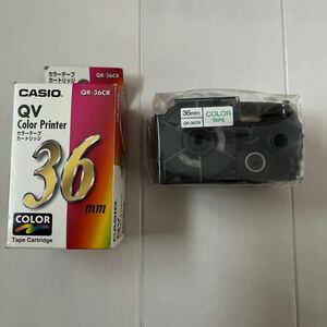 Casio QR-36CR QV Color Printer Tape Cartridge 36mm カラーテープカートリッジ