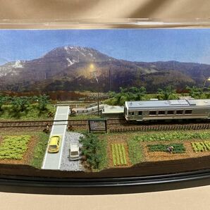 Nゲージ ジオラマ展示台「ローカル駅沿線」街路灯を点灯させる事が可能ですの画像9