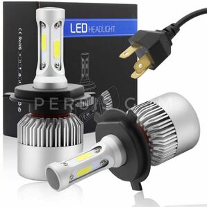 H4 LED ヘッドライト 車バイク用 Hi/Lo 16000LM 6500K ホワイト　12V 24V led バルブ 爆光 