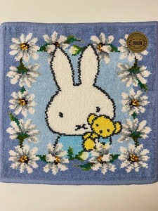 【新品】フェイラー ミッフィー コラボ ★ ミッフィー ホワイトマーガレッット ★FEILER フェイラー ハンカチ miffy 