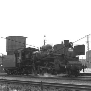 C55-52〔若〕門デフK-6型装備機/筑豊本線＝昭和40年代のSLモノクロネガ35mm1コマ・若松機関区/単機/S44.8.1・著作権譲渡証明書=有りor無し の画像1