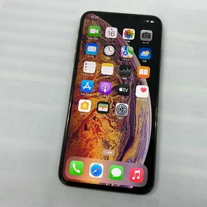 ジャンク品 SIMフリー iPhoneXS Max 64GB ゴールド ネットワーク利用制限：○ バッテリー：88％ 本体のみ 背面割れ 管理番号11-15の画像1