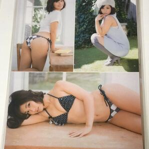 [150μフィルム厚手ラミネート加工］ 安枝瞳6ページ 雑誌の切り抜き ビキニ水着 ラブリーヒップグラビアの画像5