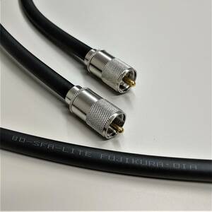 8DSFA(8D-SFA)-LITE 50Ω 1m fujikura both edge MP connector attaching wireless connection cable mail service use .! Japan all country anywhere! black color 1 pcs F8SF-1MM