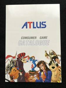 ②『チラシ・フライヤー』ATLUS/COMSUMER/GAME/CATALOUGUE/カタログ/販促用