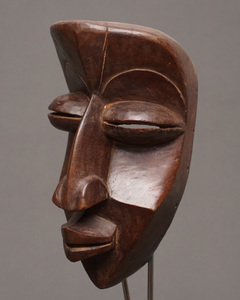 アフリカ　コートジボワール　ゲレ族　マスク　仮面　No.413　木彫り　アフリカンアート　彫刻　プリミティブアート　民族　エスニック