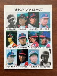 カルビープロ野球カード　NO464　近鉄バファローズ