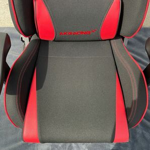 営MK91-家CY AKRACING エーケーレーシング ゲーミングチェア 椅子 レッド ブラック チェア オフィスチェア 180度リクライニング の画像4
