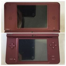 ○営NI078-A9S60【埼玉発】NINTENDO DSi LL ワインレッド UTL-001 ゲーム機 任天堂 ※通電・初期化済み※箱無し・充電器付き ニンテンドー _画像4