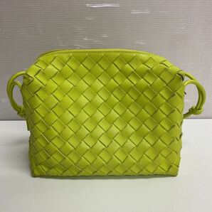 営YY37-60Y BOTTEGA VENETA ボッテガヴェネタ ループバッグ ショルダーバッグ レディースバッグ W約22cm H約15cm D約9cmの画像2