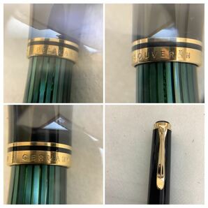 ◯営KU031-A8T60【埼玉発】PELIKAN ペリカン 万年筆 インクセット GUNTHER WAGNER ペン先14C-585刻印有り 現状品の画像5