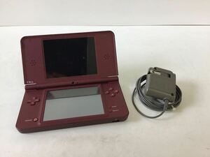 ○営NI078-A9S60【埼玉発】NINTENDO DSi LL ワインレッド UTL-001 ゲーム機 任天堂 ※通電・初期化済み※箱無し・充電器付き ニンテンドー 