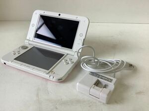 ○営HM026-A12S60【埼玉発】Nintendo 3DSLL ピンク※通電確認・初期化済み ニンテンドー 任天堂 ゲーム　SPR-001 充電器付き