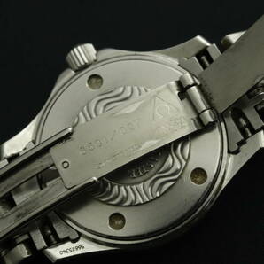 LVSP6-4-23 7T042-23 OMEGA オメガ 腕時計 シーマスター 120m デイト ラウンド クォーツ 約71g レディース シルバー ジャンクの画像9
