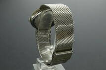 VMPD6-314-26 JUVENIA ジュベニア 腕時計 ラウンド 2針 アナログ 手巻き 約46g メンズ シルバー 文字盤シルバー 動作品 中古_画像3