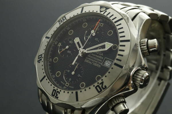 LVSP6-4-37 7T044-7 OMEGA オメガ 腕時計 シーマスター プロフェッショナル 300m デイト 自動巻き 約196g メンズ シルバー ジャンク