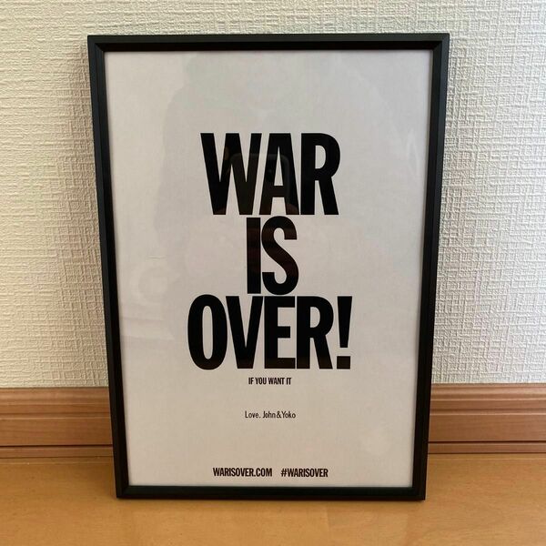 war is over ポスター　フレームセット アートフレーム ポップアート
