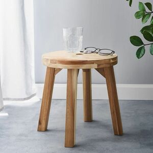 IKEA イケア　スコグスタ スツール　アカシア材　30cm 無垢材 木製椅子 丸椅子