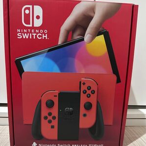 【未使用に近いです】Nintendo Switch有機EL マリオレッド　(付属品も全て入っています)