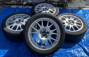 トヨタ30セルシオ　純正　BBS鍛造ホイール　18×7.5JJ オフセット＋45 FORGED RG393 PCD 114.3mm タイヤ245/45 R18