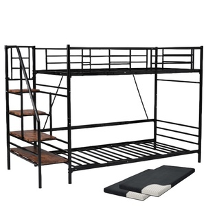 [ матрац 2 шт имеется ]S кровать-чердак лестница имеется S труба bed одиночный место хранения steel выдерживающий . bed одиночный труба bed 