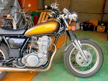 純正 SR400 タンク のみ SR500 ガソリンタンク 1JR ホタテ貝 キャブ車用 初期燃料コック 付 塗装ベース 燃料コック タンクキャップ 付き _画像9