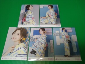 乃木坂46 【白石麻衣】 2019 July - Ⅱ 浴衣 生写真 ５種コンプ 座り 壁 レアポーズ レアカット レア