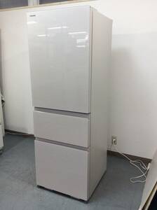 YJT8676【TOSHIBA/東芝 3ドア冷蔵庫】美品 2022年製 GR-T36SV 家電 キッチン 冷蔵冷凍庫 右開きドア 自動製氷 356L