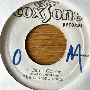 7'' Clarendonians You Can't Be Happy/I Can't Go On ska rocksteady studio one heptones gaylads pioneers paragons uniques wailersの画像2