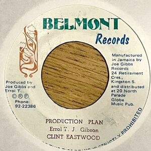 7'' Clint Eastwood/Production Plan DJ dub roots reggae rocksteady dillinger dellinger big youth u i roy dennis alcapone scotty