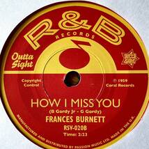 7'' Helen Troy/I Think I Love You Frances Burnett/How I Miss You So 50s 60s R&B ノーザンソウル モッズ northern soul r&b mods 60's_画像2