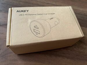 30w AUKEY カーチャージャー 急速充電 Power Delivery 3.0 シガーソケットチャージャー スマホUSB