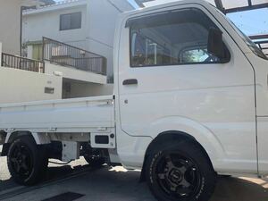 No.1【送料350円】Suzuki Carrytruck専用（DA16T ）ブラックカラー フロント用「longタイプ」オーバーフェンダー（leftrightset）