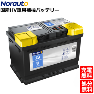 75-28H SLX-7C LN3 E44に互換 NorautoバッテリーNo.13 欧州製 | パナソニック BOSCH ACデルコ VARTA 適合