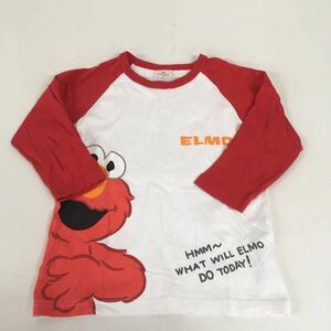 送料無料★UNIVERSAL STUDIOS JAMAP USJ ユニバ★Tシャツ　エルモ　トップス★キッズ　男女兼用　130 子供#60411spp