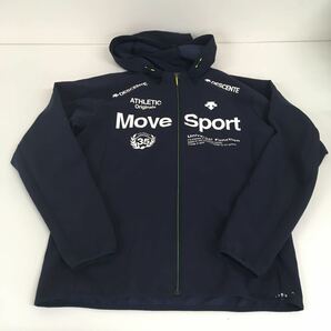 送料無料★DESCENTE MOVE SPORT デサント ムーブスポーツ★ジップアップ ナイロンパーカー ジャケット★ネイビー★Lサイズ#60416sjkの画像1